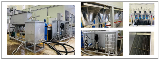 CO2 과포화수와 경사판을 이용한 vaterite 제조 및 회수 시작품