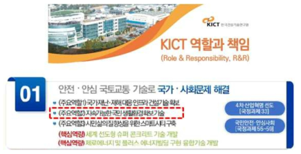 KICT R&R 연관성