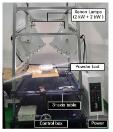 고광도 태양광 모사 시스템 및 태양광 신터링 장비 시작품