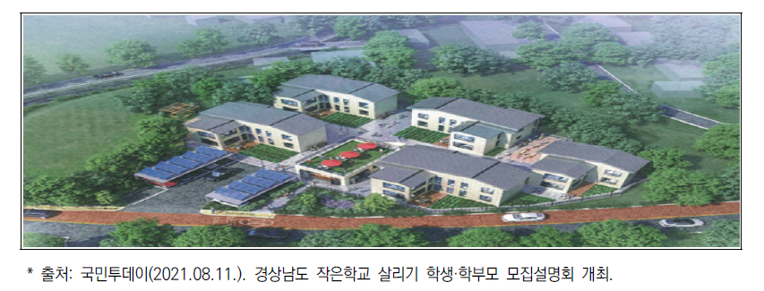 경상남도 작은학교 살리기 LH 임대주택 조감도