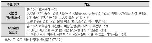 코로나19 대처를 위한 호주 정부의 평생교육 정책