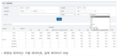 분석 – 지급내역 정보 화면 (2)