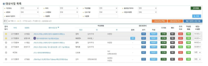 위원조회 기능 팝업창 화면