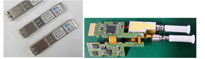 ETRI gain chip 적용한 10Gbps 파장가변 광트랜시버 내부 구조 및 외부 형상
