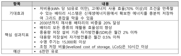 전략주제6에 대한 기대효과 핵심성과 지표 및 예산