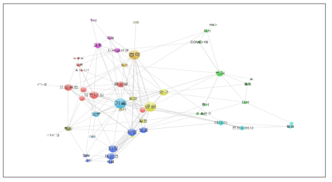 국외 정책동향 정보의 기타 분야 키워드 네트워크
