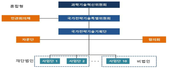 국가전략기술 프로젝트 추진체계 제안(3) - 혼합형