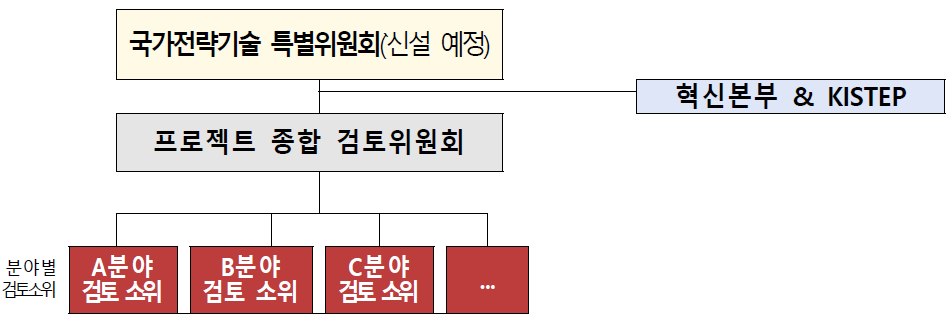 국가전략기술 프로젝트 선정 추진체계(안) - 2022년 하반기(한시)