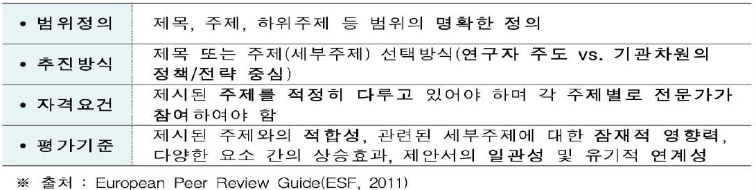 EU 연구과제 지정공모 개요 (*출처: 한국연구재단(2017: p. 2))