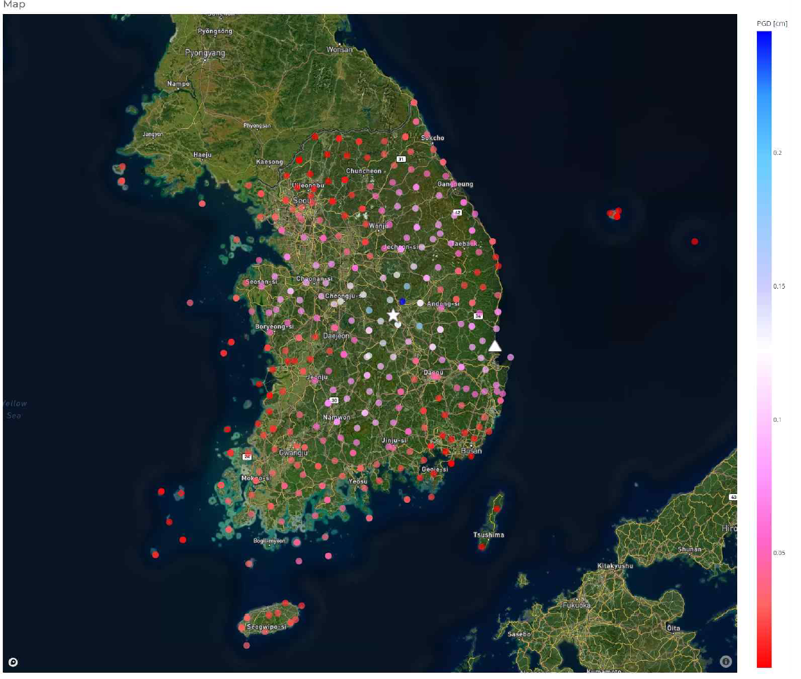 Mapbox API를 활용한 2차원 데이터 시각화 예시