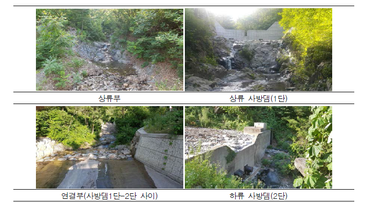 주요시설물 및 계곡부 현황