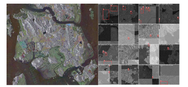 +Sentinel-1 GRD RGB(VV, VH, VV/VH), 학습데이터 라벨링