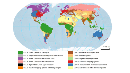 Land cover Land use map (UNFCCC)