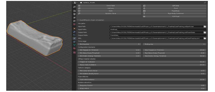 FoamSimulation 파라미터 설정