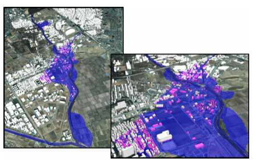 BIM기술을이용한도시수해관리시스템구축사례
