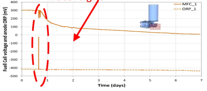 Response of a biopile subjected to oxygen stress