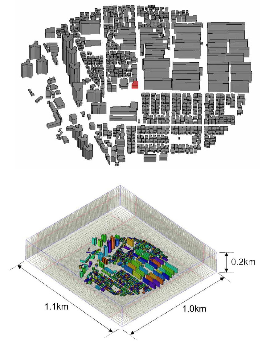 대상지역(광주) 3D 모델링