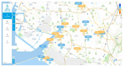 시흥시 스마트안개관제시스템 기온의 분포의 예 (https://aiotservice.co.kr/siheung)