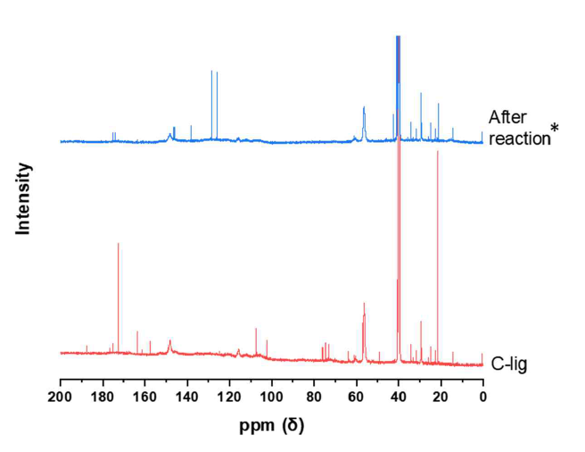 N-lig, 중합된 N-lig의 13C NMR 스펙트럼