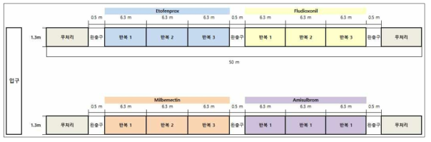 시금치 시험포장 3 (평택) 배치