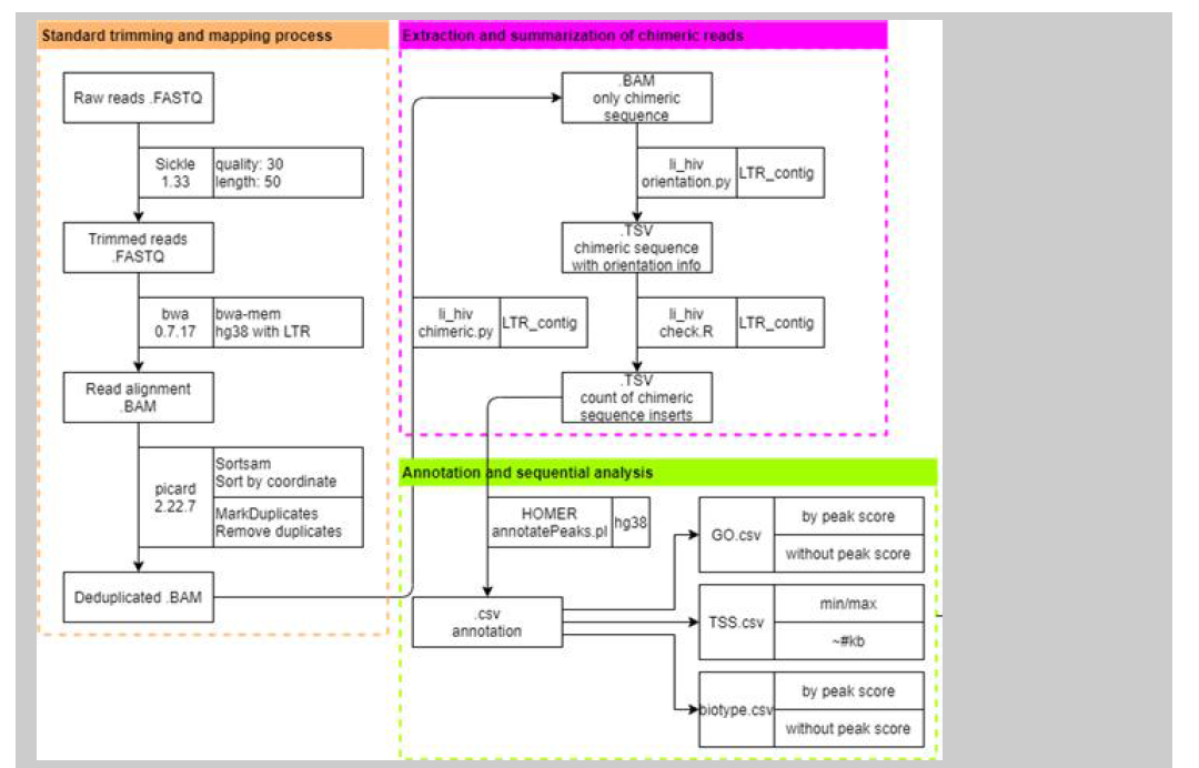 PCR amplicon의 시퀀싱 데이터의 Bioinformatic analysis workflow