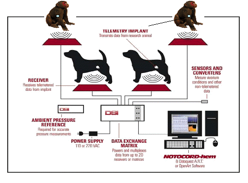 Telemetry system의 모식도