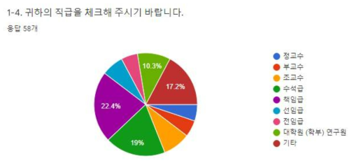 설문 응답자 직급