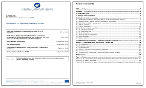 Guideline on registry-based studies