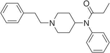 Fentanyl의 분자 구조