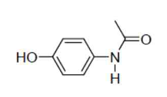 Paracetamol의 분자 구조