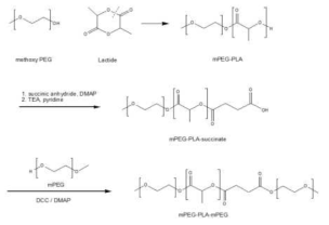 다양한 물성을 지닐 수 있는 PEG-PLA-PEG의 합성 scheme