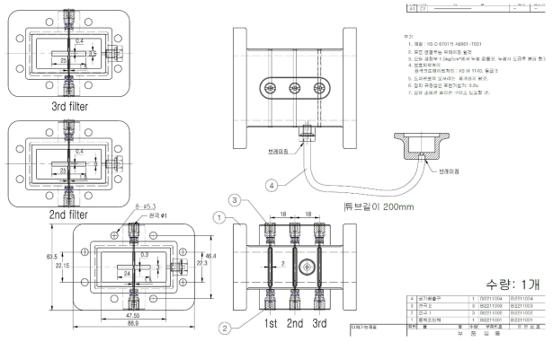 Plasma Limiter 설계도면