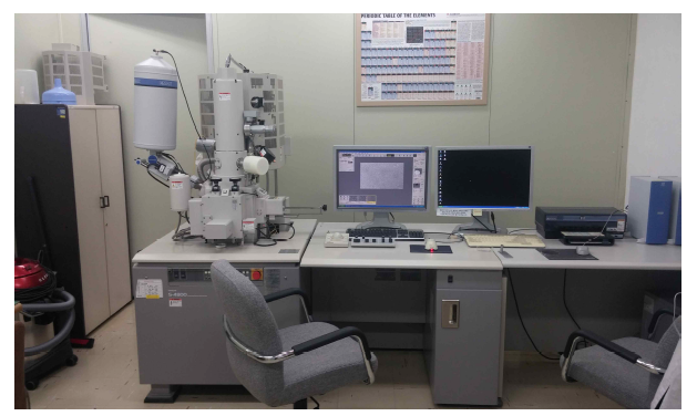 전계방사형 주사전자현미경 (FE-SEM-EDS : HITACHI(Japan), S-4800)