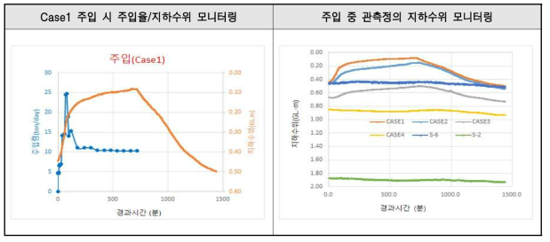 Case1 주입시험 결과