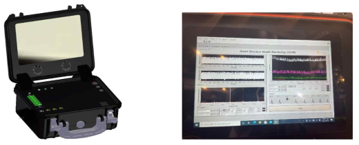 광센서 데이터 로거 시스템 제작품 및 모니터링 화면