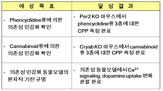 연구개발과제의 목표달성도