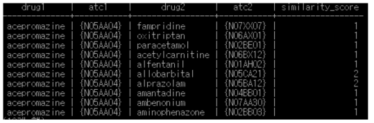 Therapeutic Similarity 예시