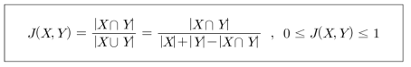 Jaccard index의 계산법