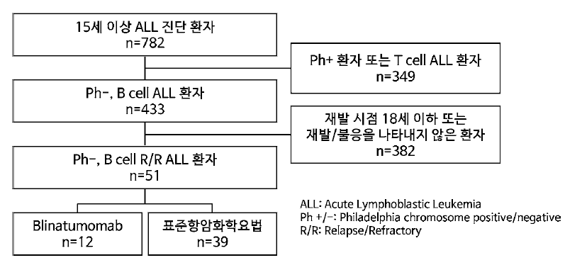 연구집단 선정 플로우 차트