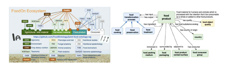 FoodOn Ecosystem 개념도 및 Food Focets