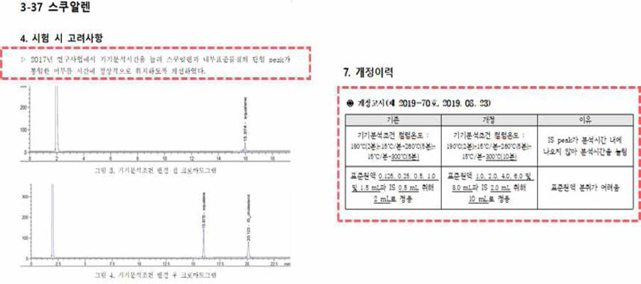 개정 이력 및 개정사유 반영