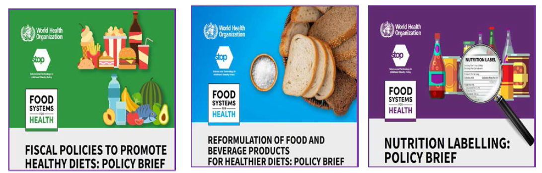 WHO Food systems for health: policy briefs (WHO, 2022)