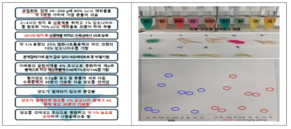 곡류 및 곡류 제품 분석 결과