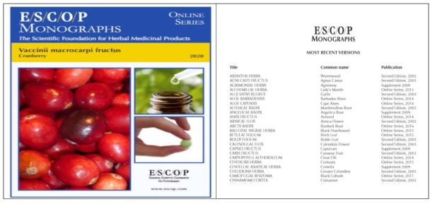 ESCOP monograph