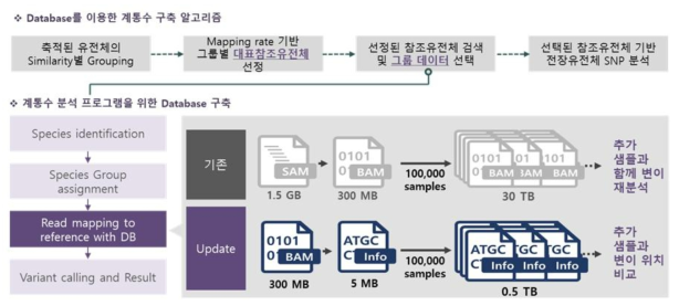 계통수 분석 프로그램을 위한 데이터베이스 구축 방법