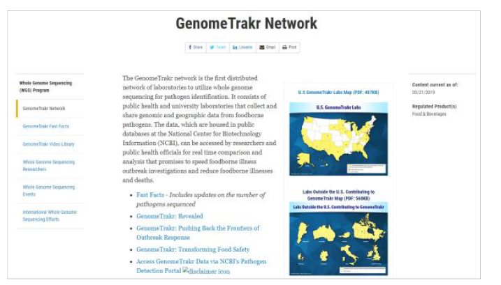 Genome Trakr network