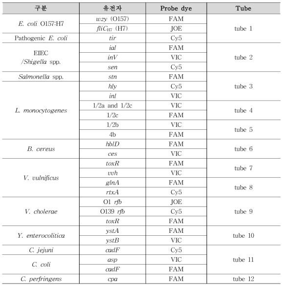 Multiplex PCR set 구성