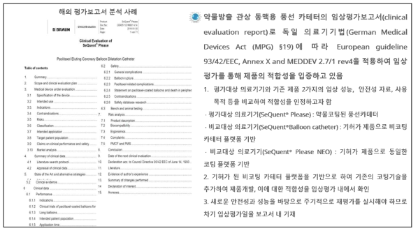 해외 평가보고서 분석 사례(B.BRAUN_CER051121MB01-V14)