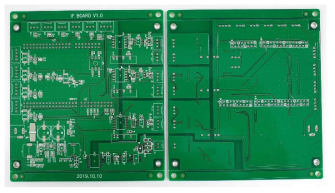 엣지 컨트롤러 Carrier 보드 PCB (좌: Top, 우: Bottom)