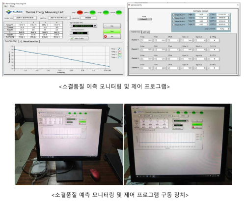 1차년도에 개발한 소결품질 예측 모니터링 및 제어 프로그램과 구동장치